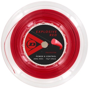 Stygos raketei Dunlop EXPLOSIVE RED 1.25mm 200m pagrindinė